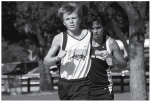 Cross country races to victory