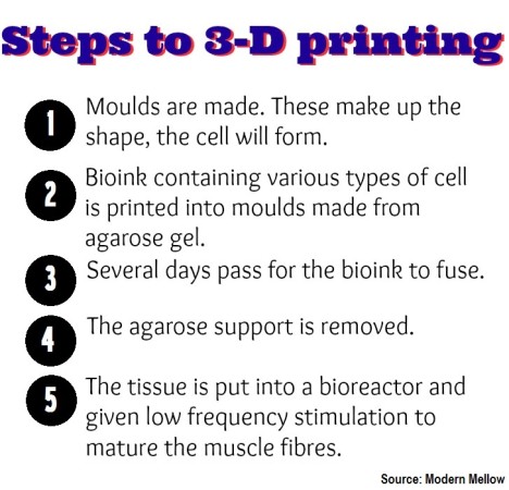 Infographic: 3-D printing process