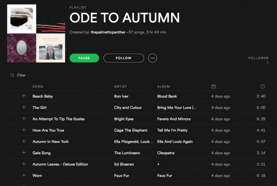 An autumnal playlist