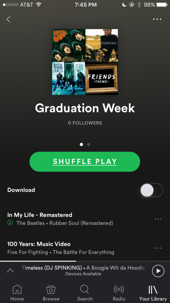 Countdown to Graduation Day 4: Grad Week Playlist
