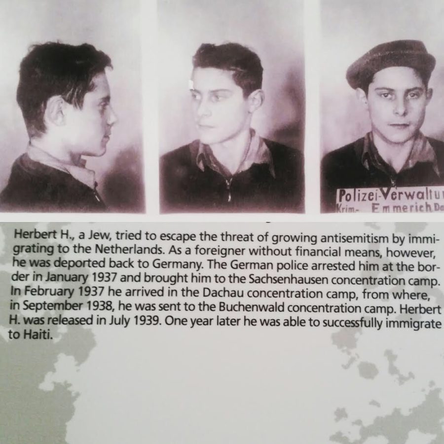 Kanzkis Great-Grandfather, Herbert H. in his mug shots while being arrested by the German police during the Holocaust where he was then imprisoned in a concentration camp.
