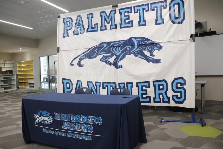 The stage was set up and ready to go for Palmetto's finest to announce where they would continue their athletic pursuits.
