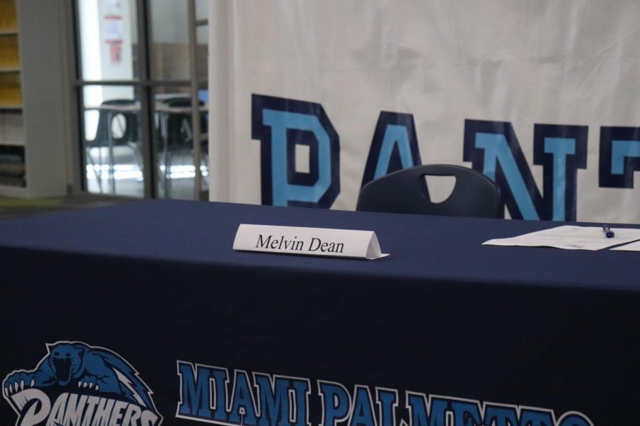 Melvin Dean played defensive end for the Panthers football team this past season.