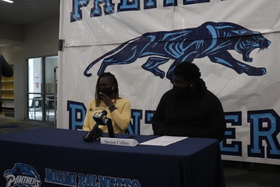 With his mother by his side, Collins ended up signing with Florida International University. 