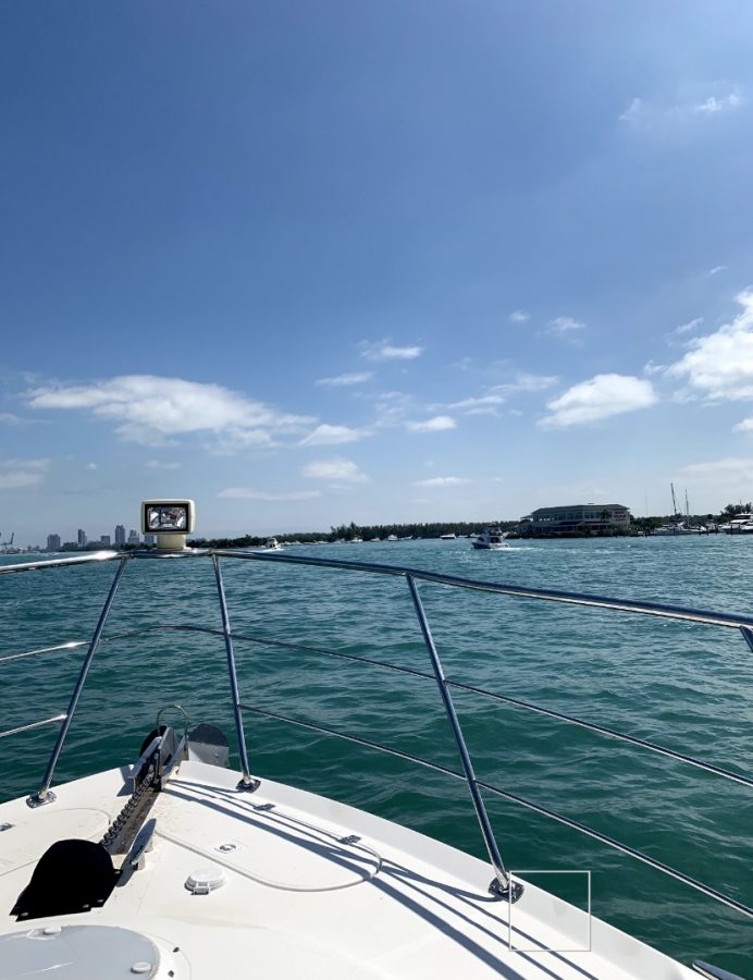Boating in Miami is perfect for looking at the city and ocean.