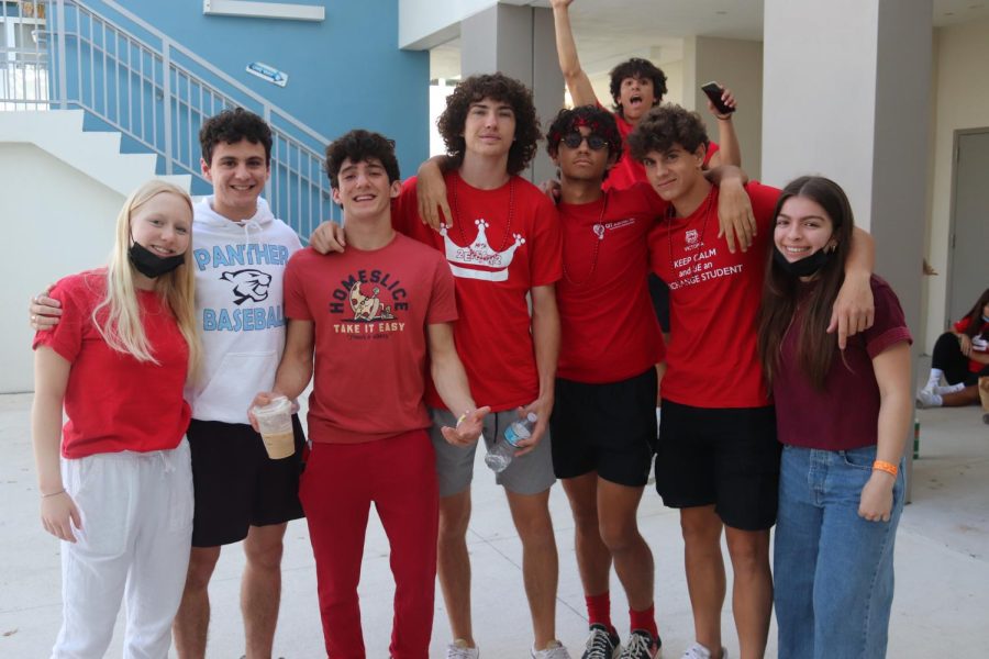 For the last day of Senior Spirit Week, the class of 2022 wore red clothing and their biggest "red flag".