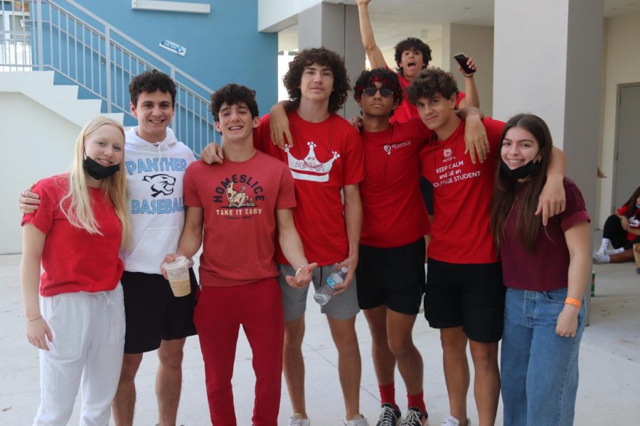 For the last day of Senior Spirit Week, the class of 2022 wore red clothing and their biggest red flag.