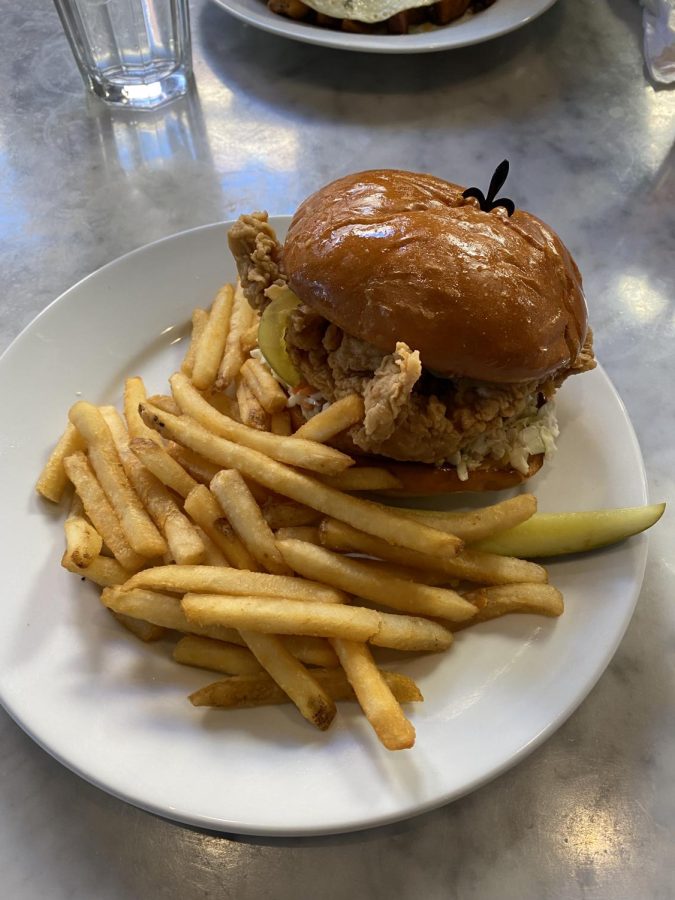 The fried chicken sandwich.