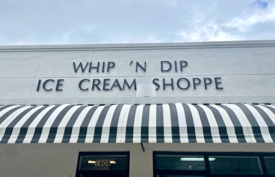 Whip n Dip, a local Miami staple for ice cream.