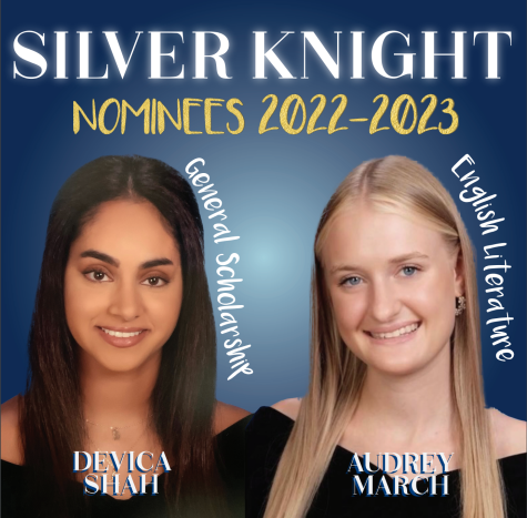 Palmetto’s 2022-2023 Silver Knight Nominees: Audrey March for English Literature and Devica Shah for General Scholarship