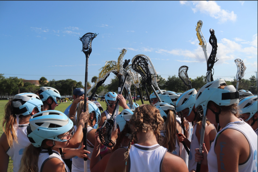 On April 13, the Palmetto Girls Lacrosse team beat Lourdes 7-2 in the district final to take home the girls first District Championship in history. Throughout the season and the final, the team displayed exceptional teamwork, resilience and a bond like no other. They will play on April 18 in the regionals game— a win or go home situation.
