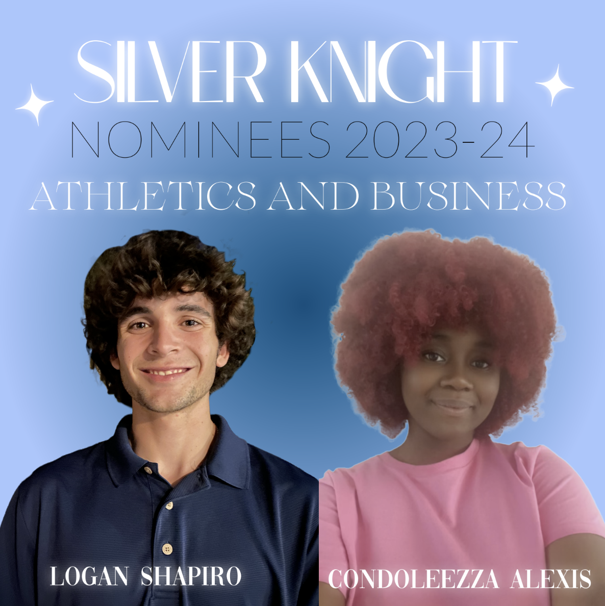 Palmetto’s 2023-2024 Silver Knight Nominees: Logan Shapiro for Athletics and Condoleezza Alexis for Business