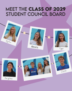 Meet the Class of 2029 Student Council Board